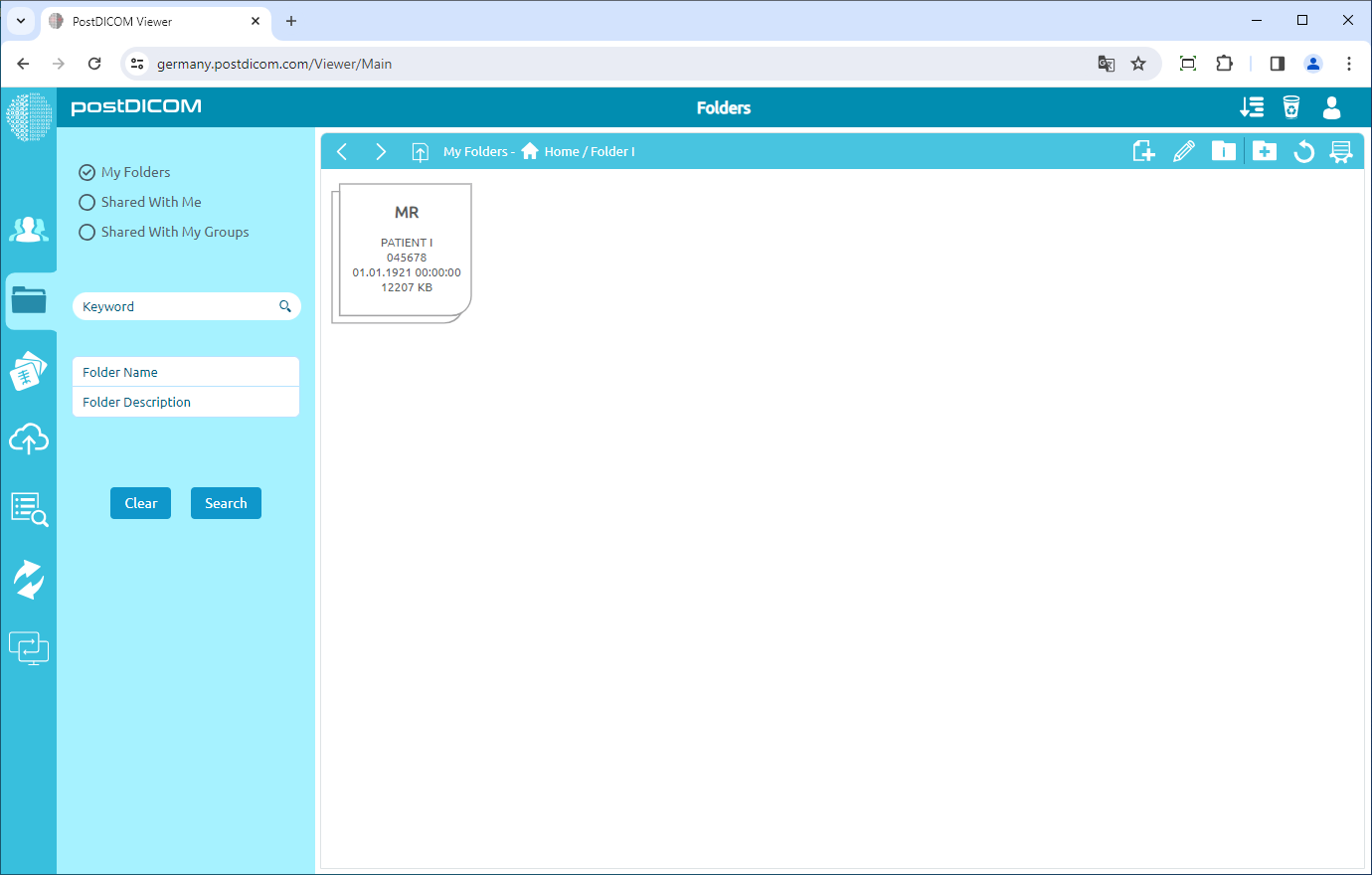 Patiëntorders toevoegen aan mappen