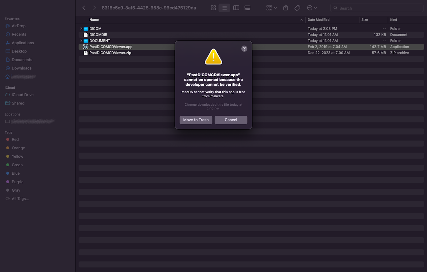 Gebruik van CD Viewer voor MacOS Monterey