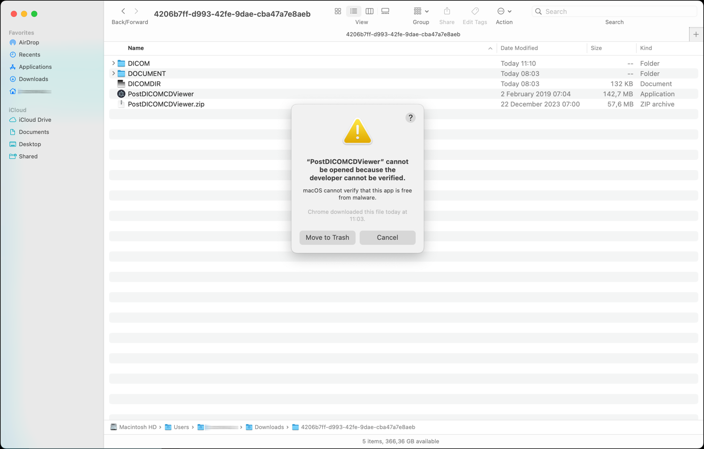 Gebruik CD Viewer voor MacOS Sonoma