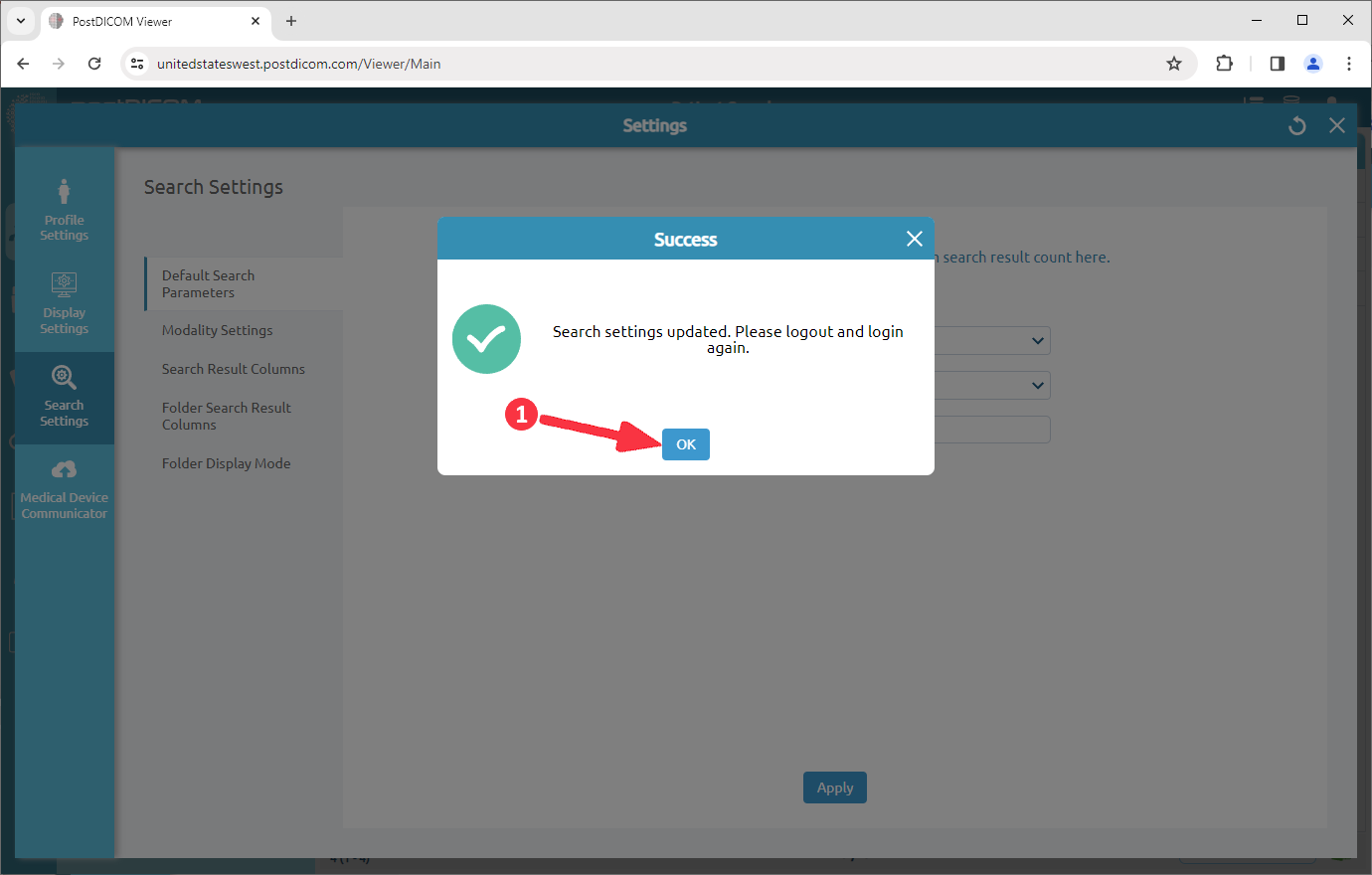 Standaard Zoekparameters Wijzigen
