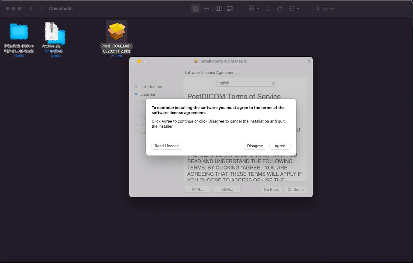 Aanmaken, downloaden en installeren van Medical Device Communicator (MeDiC) voor MacOS