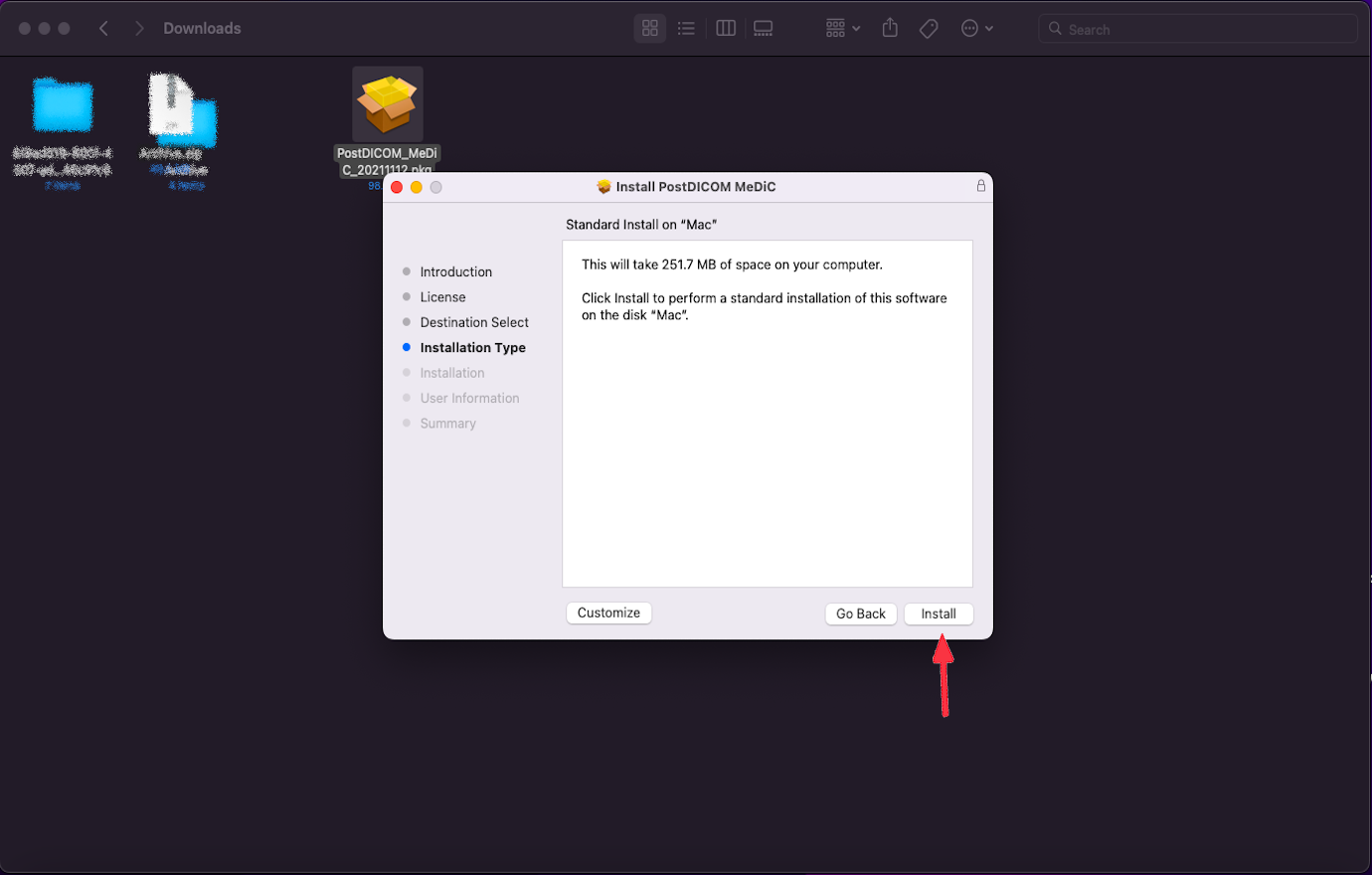 Aanmaken, downloaden en installeren van Medical Device Communicator (MeDiC) voor MacOS