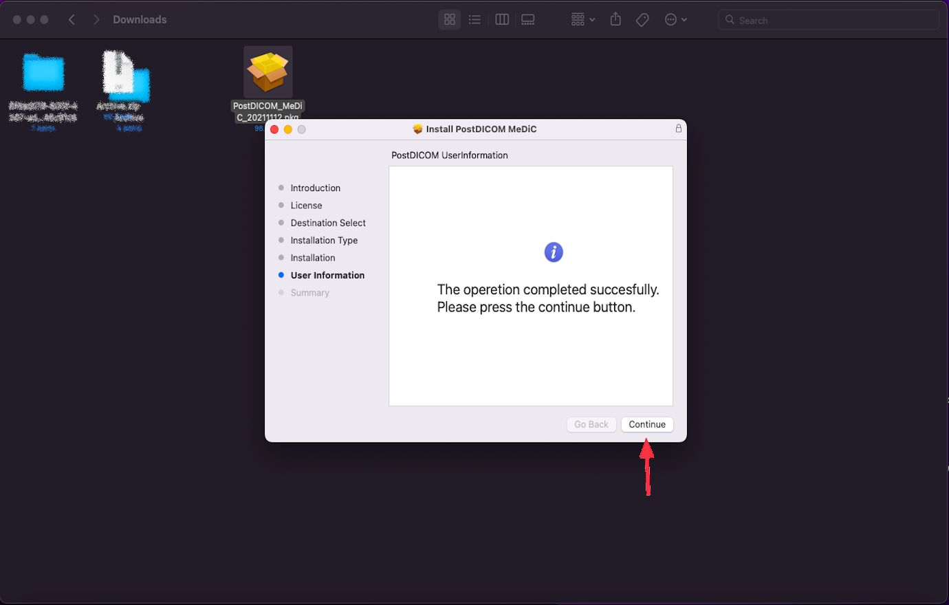 Aanmaken, downloaden en installeren van Medical Device Communicator (MeDiC) voor MacOS