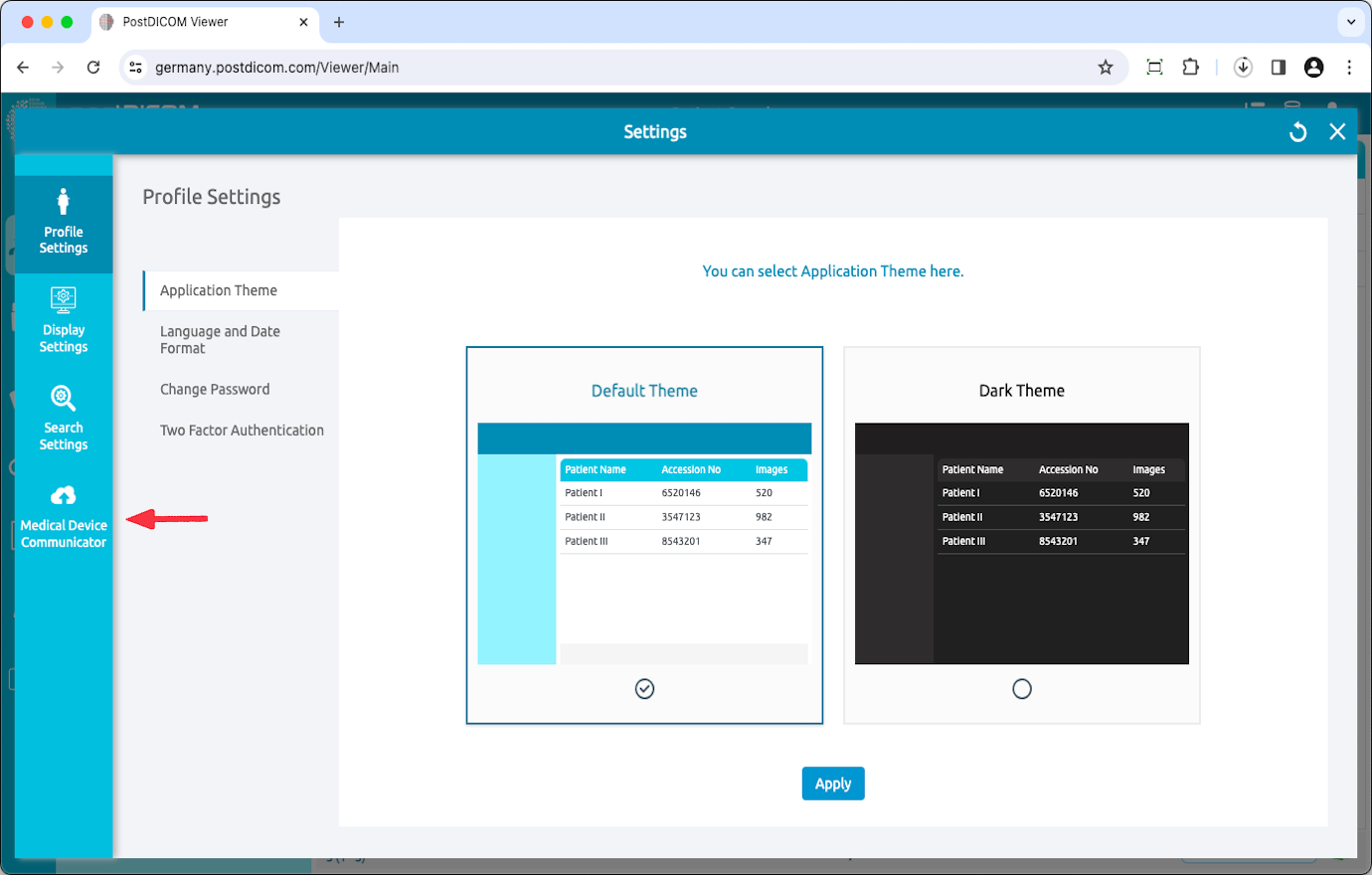 Aanmaken, downloaden en installeren van Medical Device Communicator (MeDiC) voor MacOS