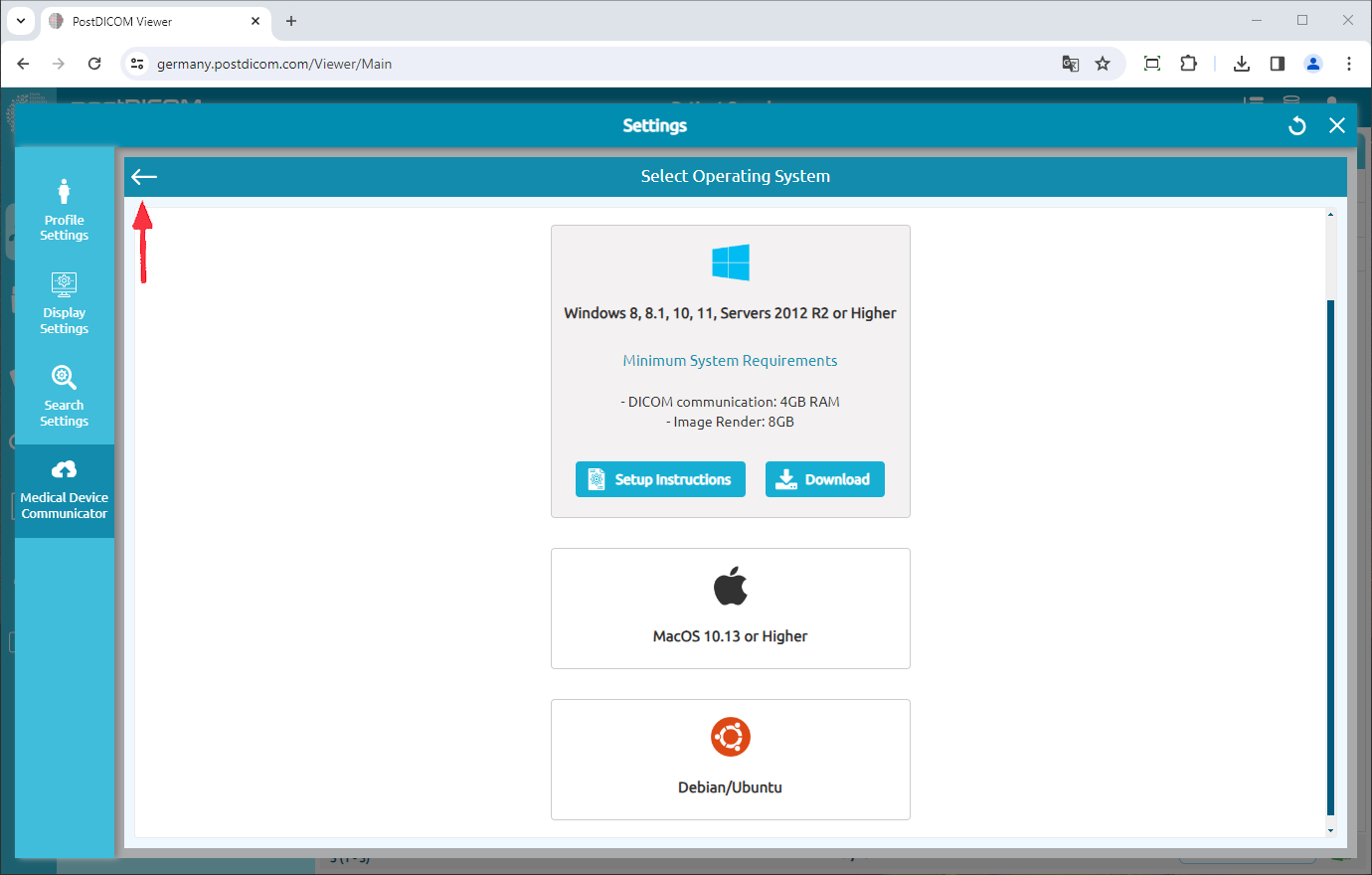 Medical Device Communicator (MeDiC) aanmaken, downloaden en installeren voor Windows