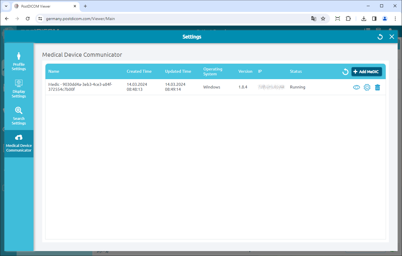 Medical Device Communicator (MeDiC) aanmaken, downloaden en installeren voor Windows