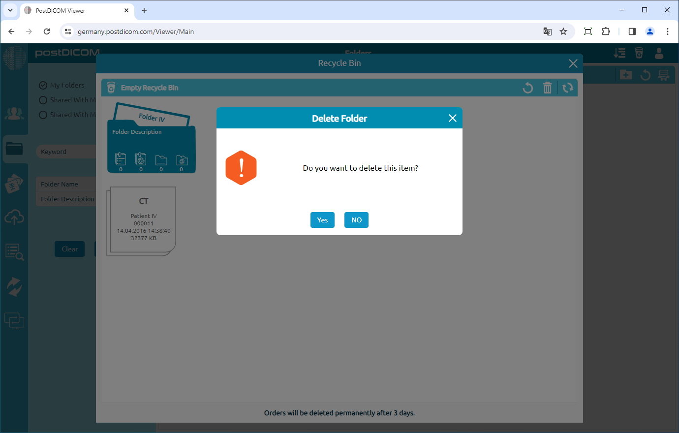 Afbeeldingen en mappen definitief verwijderen