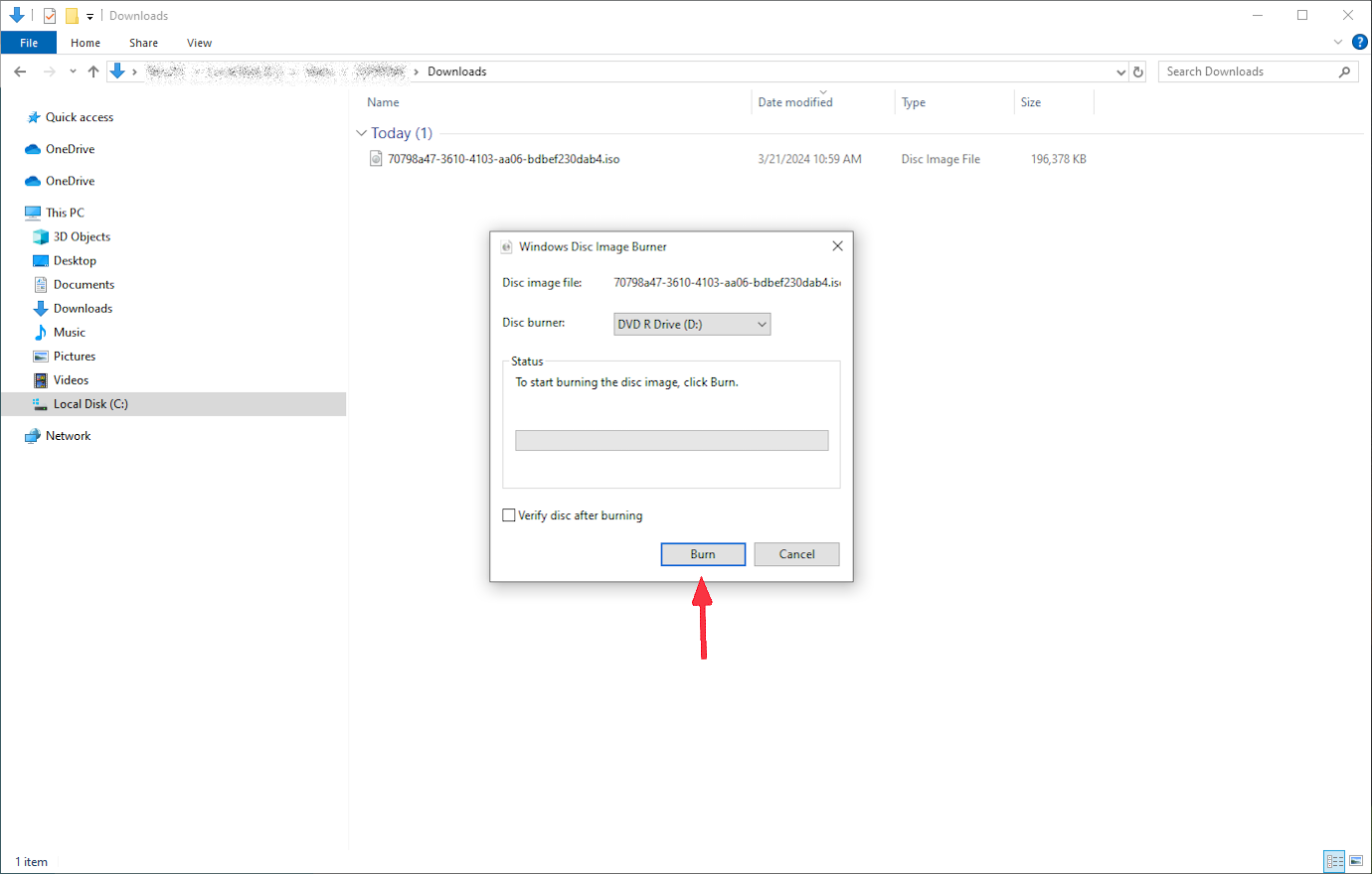 Patiëntbeelden downloaden en cd's branden