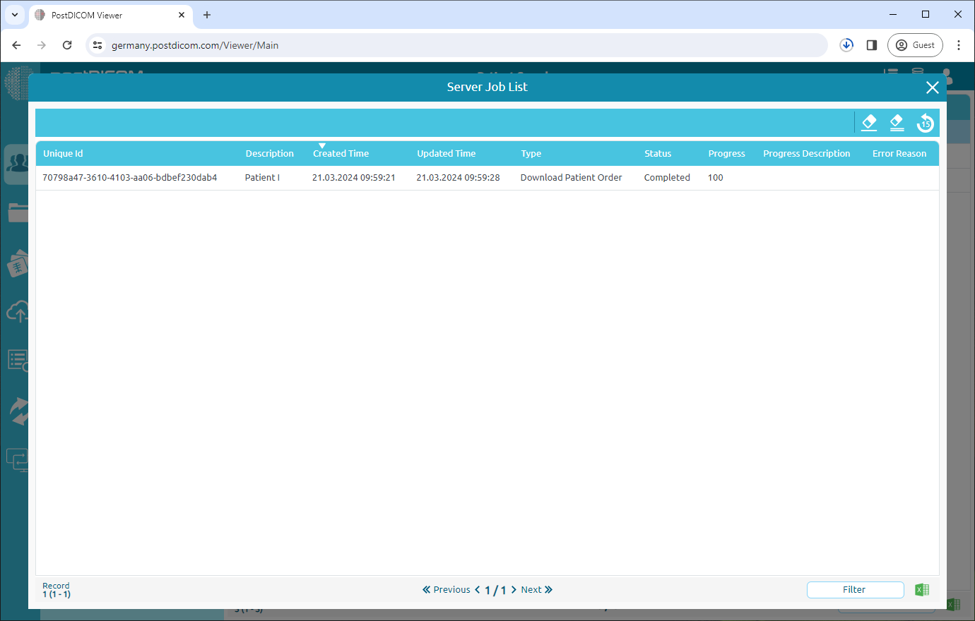 Patiëntbeelden downloaden en cd's branden