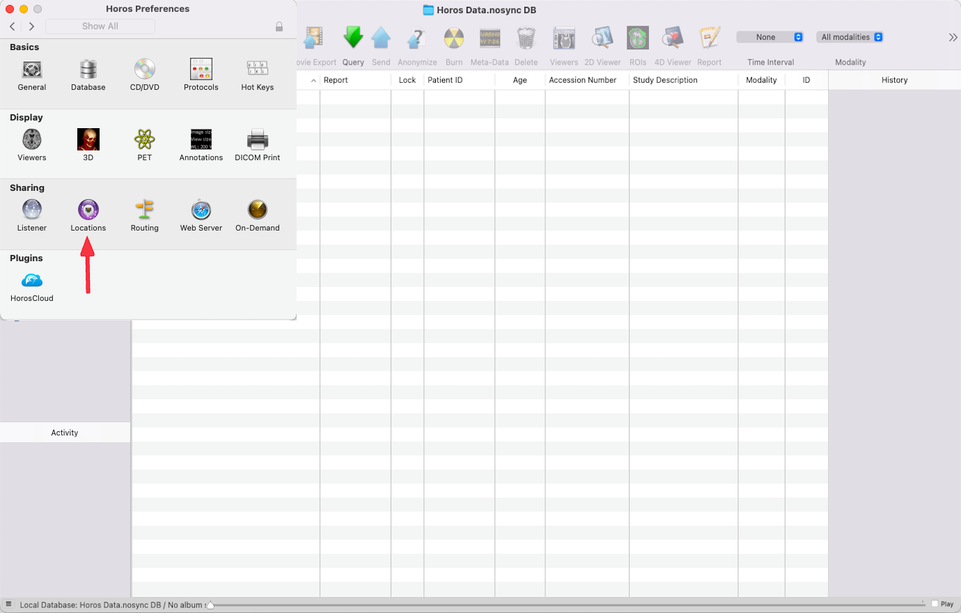 Medical Device Communicator (MeDiC) PACS-serverinstellingen bewerken voor Windows