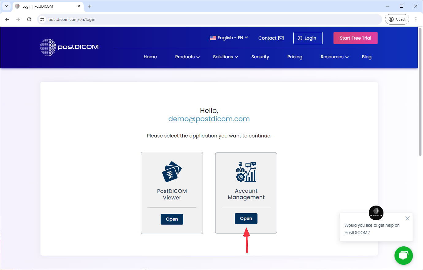 Hoe u zich abonneert op de betaalde pakketten van PostDICOM