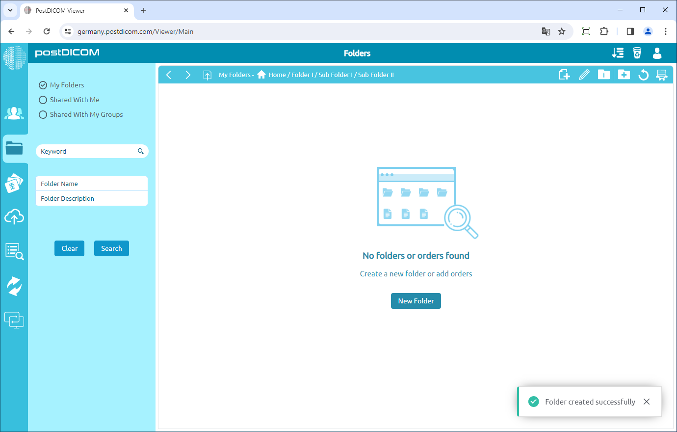 Mappen navigeren en beelden en documenten bekijken