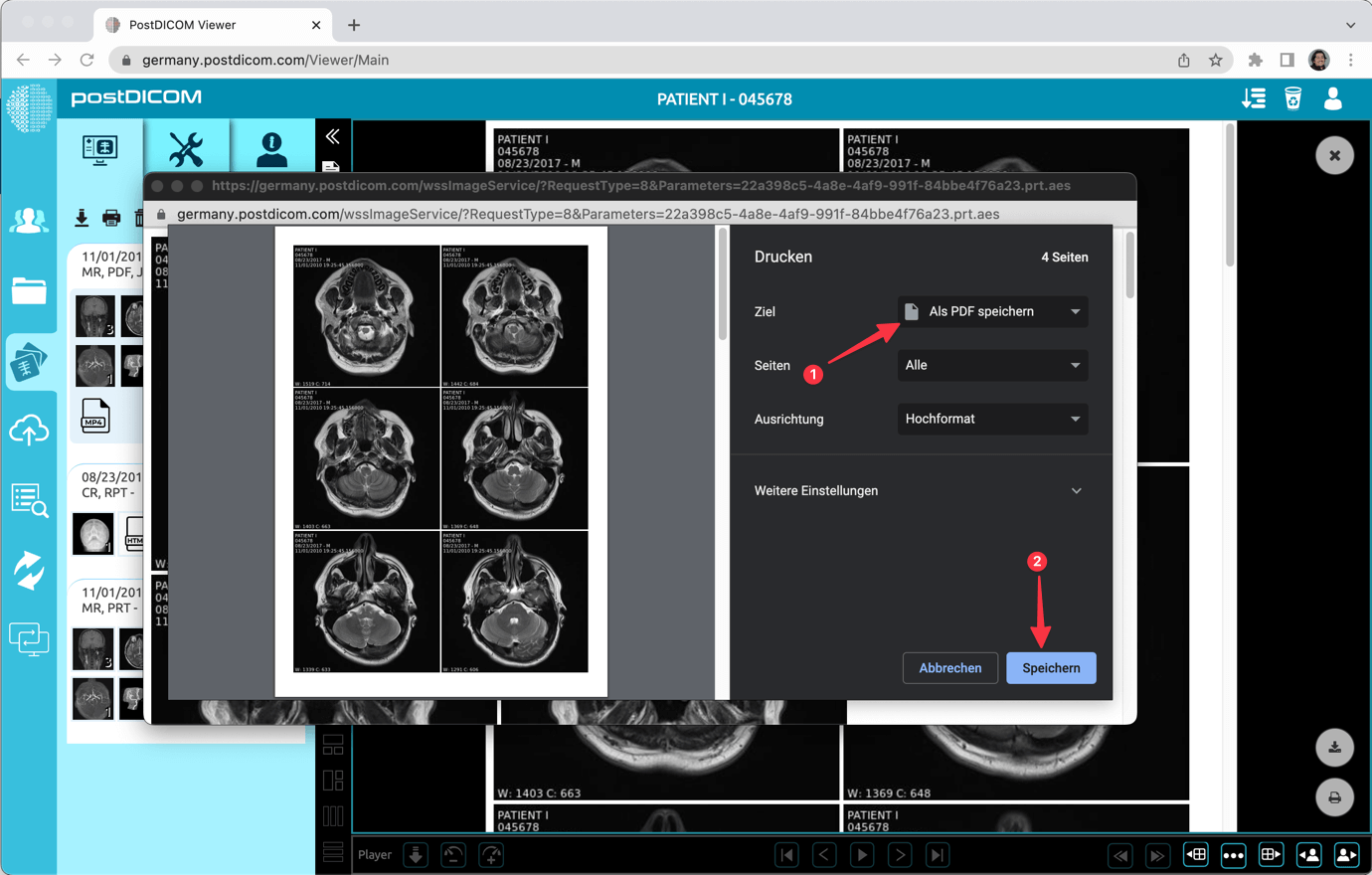 Afbeeldingen afdrukken naar HTML en exporteren naar PDF