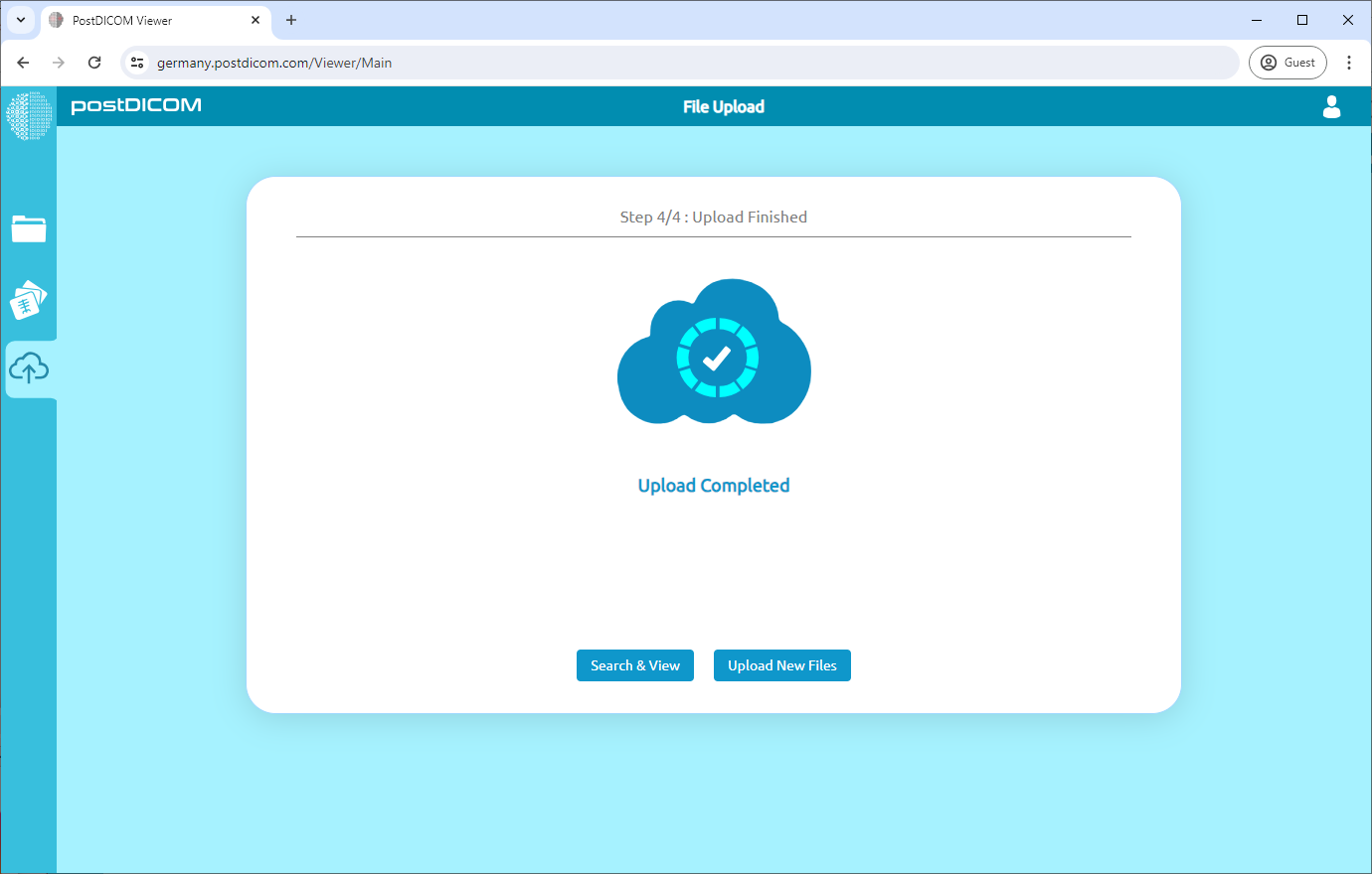 DICOM-beelden naar uw arts sturen