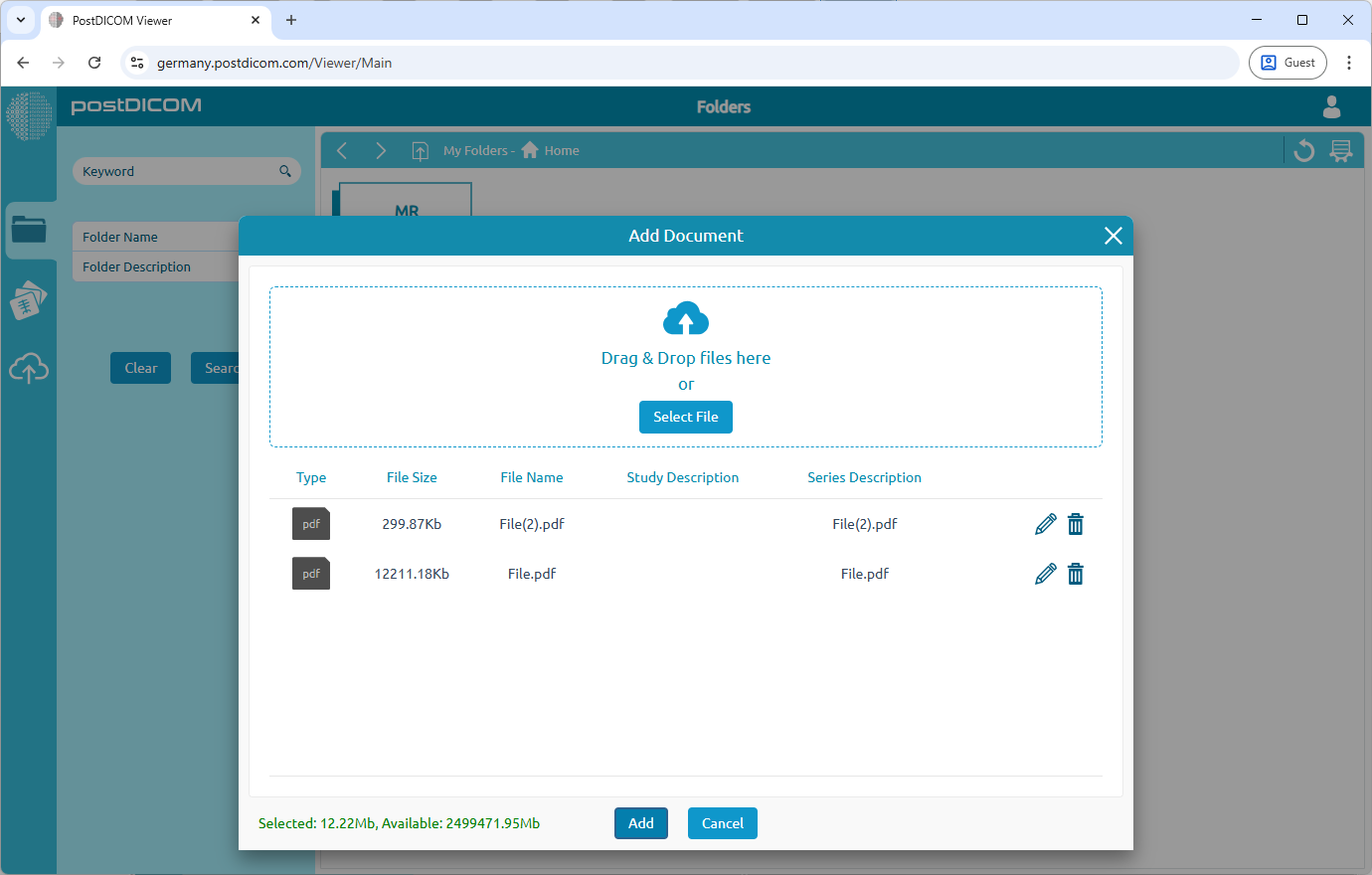 Documenten naar uw arts sturen