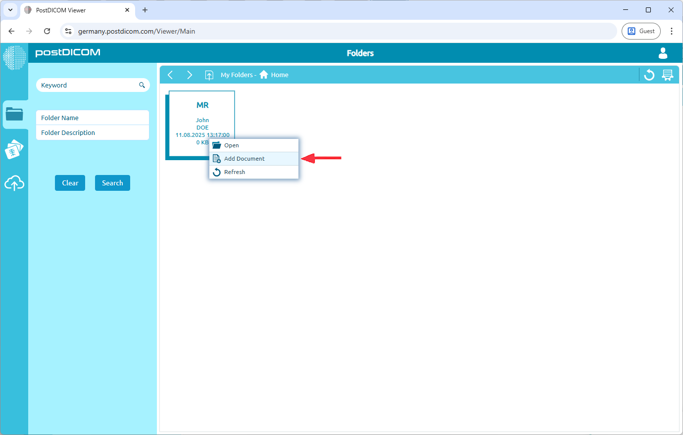 Documenten naar uw arts sturen