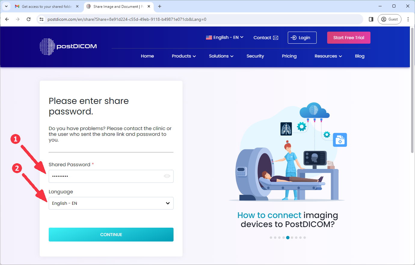 Gedeelde beelden bekijken die naar uw e-mail zijn verzonden