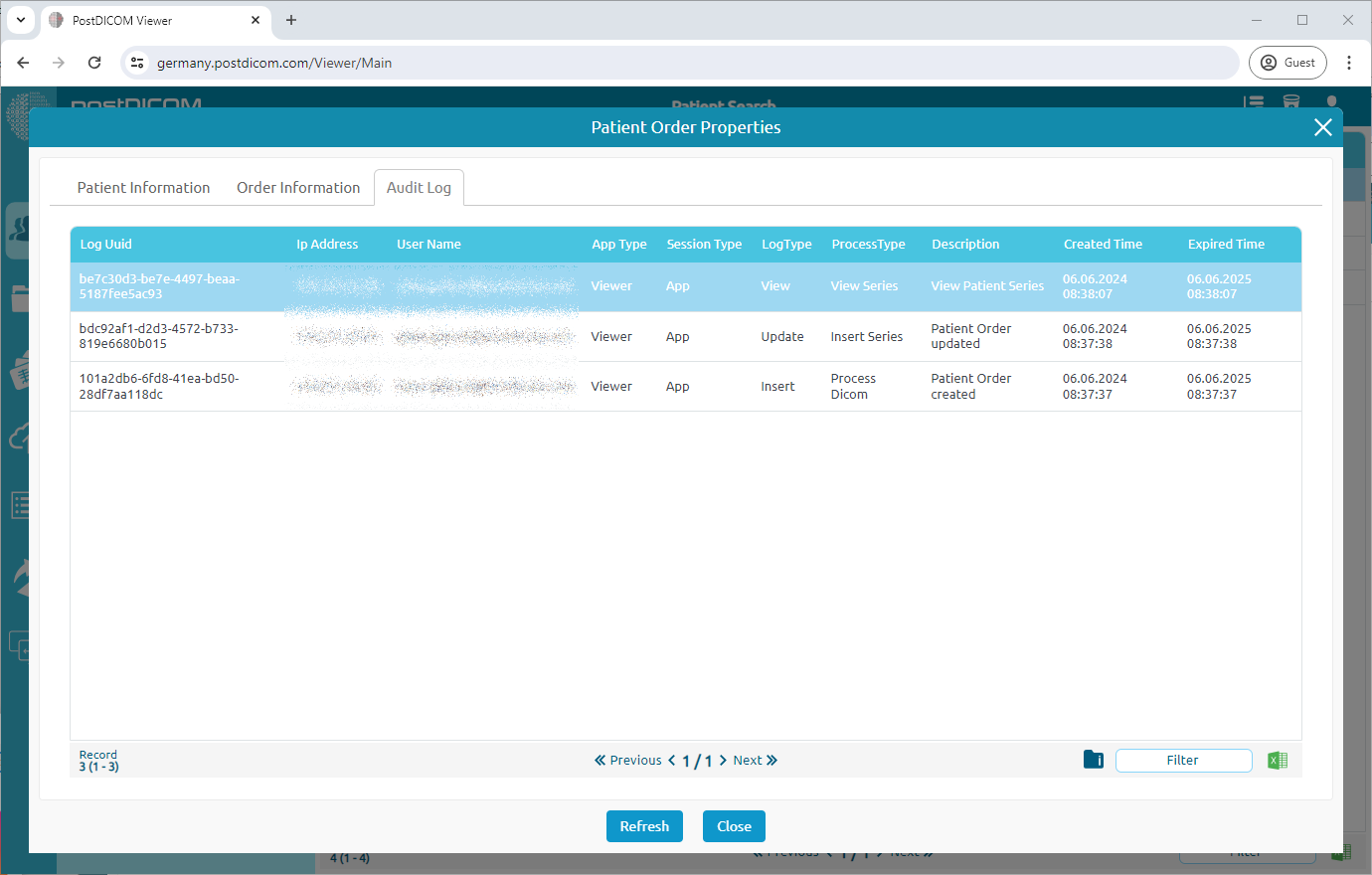 Order-eigenschappen bekijken